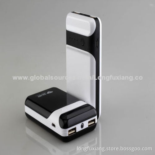 Newly Designed Dual-USB Mobile Phone Power Charger with 7,800mAh, Over-voltage Protection